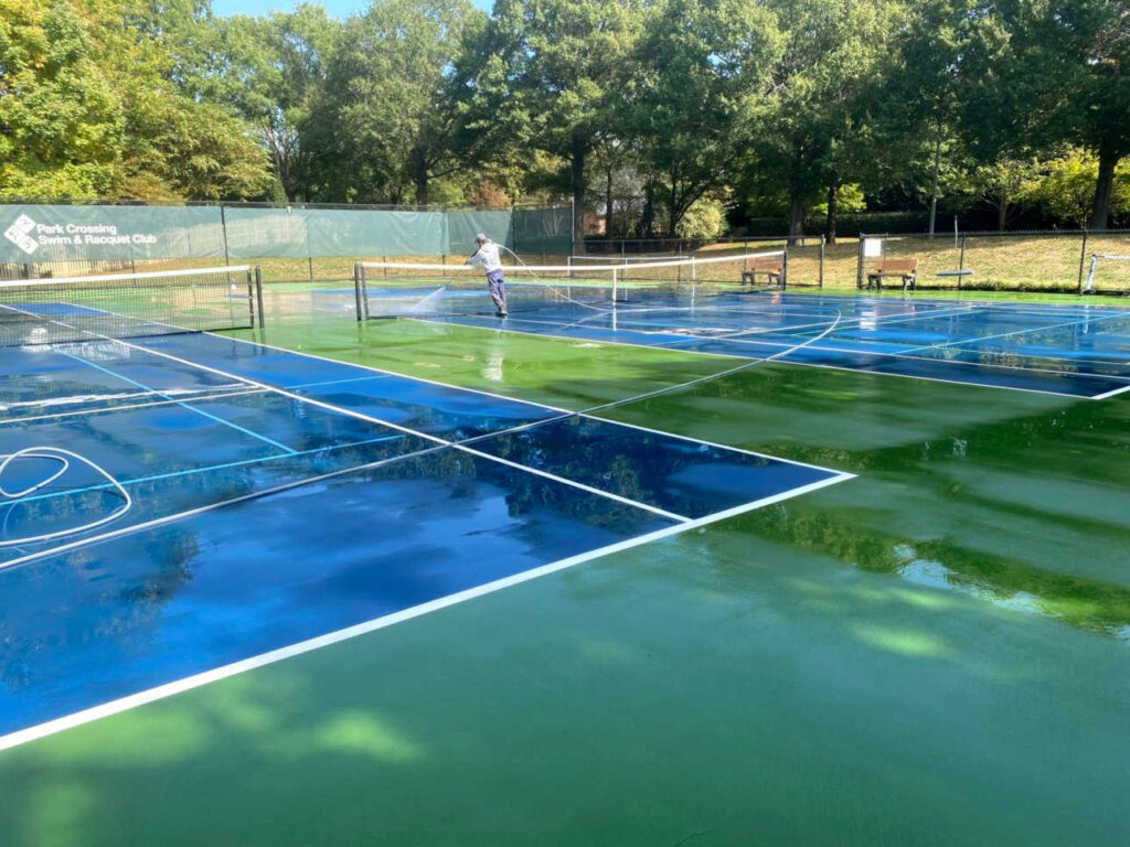 Tennis Court Cleaning